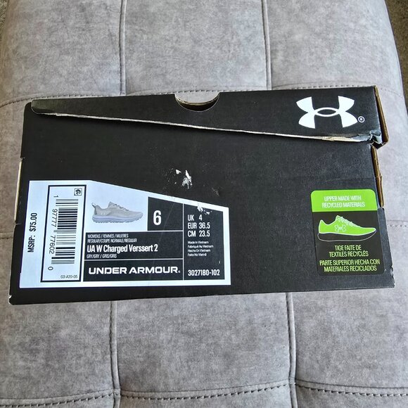 NWT Under Armour Charged Verssert 2 Women's Running Shoes Size 6 - Picture 8 of 8